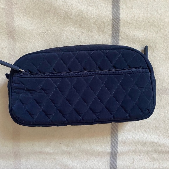 Vera Bradley Handbags - Vera Bradley Navy Quilted Medication Cosmetic Travel Case